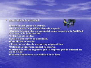 13- ACTIVIDADES 	COMPLEMENTARIAS Y 				EXTRAESCOLARES.Visita a ESIC				Charla sobre Imaginarium				