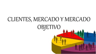 CLIENTES, MERCADO Y MERCADO
OBJETIVO
 