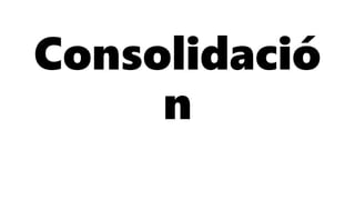 Consolidació
n
 