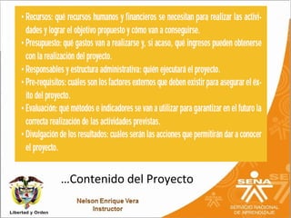 …Contenido del Proyecto
 