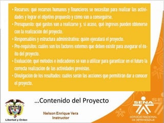 …Contenido del Proyecto
 
