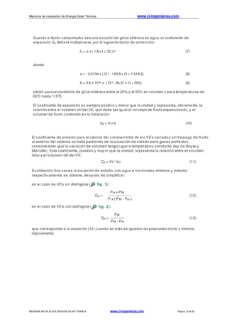 Memoria de instalación de Energía Solar Térmica www.rj-ingenieros.com
MEMORIA INSTALACIÓN ENERGÍA SOLAR TÉRMICA www.rj-ingenieros.com Página 13 de 33
 