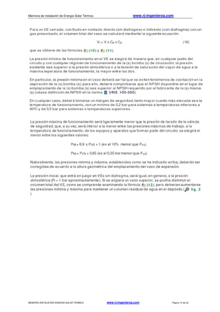 Memoria de instalación de Energía Solar Térmica www.rj-ingenieros.com
MEMORIA INSTALACIÓN ENERGÍA SOLAR TÉRMICA www.rj-ingenieros.com Página 14 de 33
 