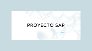 PROYECTO SAP
 