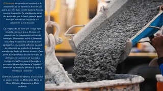 El hormigón es un material resistente a la
compresión que no soporta la tracción. El
acero, por otro lado, resiste tanto la tracción
como la compresión. La combinación de los
dos materiales, por lo tanto, permite que el
hormigón armado sea resistente a la
compresión y a la tracción.
La composición del hormigón incluye agua,
cemento y arena o grava. El agua y el
cemento son los componentes activos del
hormigón. Interactúan entre sí, formando
una piedra de cemento y uniendo granos
agregados en una mezcla adhesiva. La jaula
de refuerzo de un producto de hormigón
armado está hecha de barras de acero. Como
parte de los productos de este hormigón, se
distinguen los accesorios de montaje y
trabajo. Los aditivos para el hormigón o
accesorios de montaje forman el "esqueleto"
terminado del producto, dándole la rigidez y
resistencia necesarias.
Entre los factores que afectan dicha calidad
se pueden señalar en Materiales, Mano de
Obra, Métodos, Maquinaria y Medio
ambiente.
 