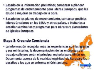 Para vercompletanuestraDeclaración de Fe, visita:www.eurouturn.comahora…   ¡nuestro Plan!