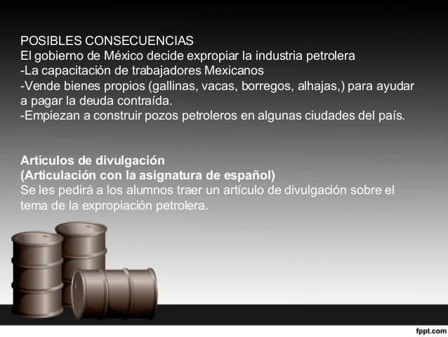 Proyecto expropiacion petrolera