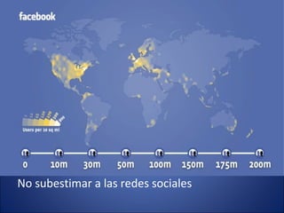 No subestimar a las redes sociales