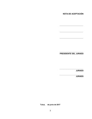 3
NOTA DE ACEPTACIÓN
PRESIDENTE DEL JURADO
JURADO
JURADO
Tuluá, de junio de 2017
 
