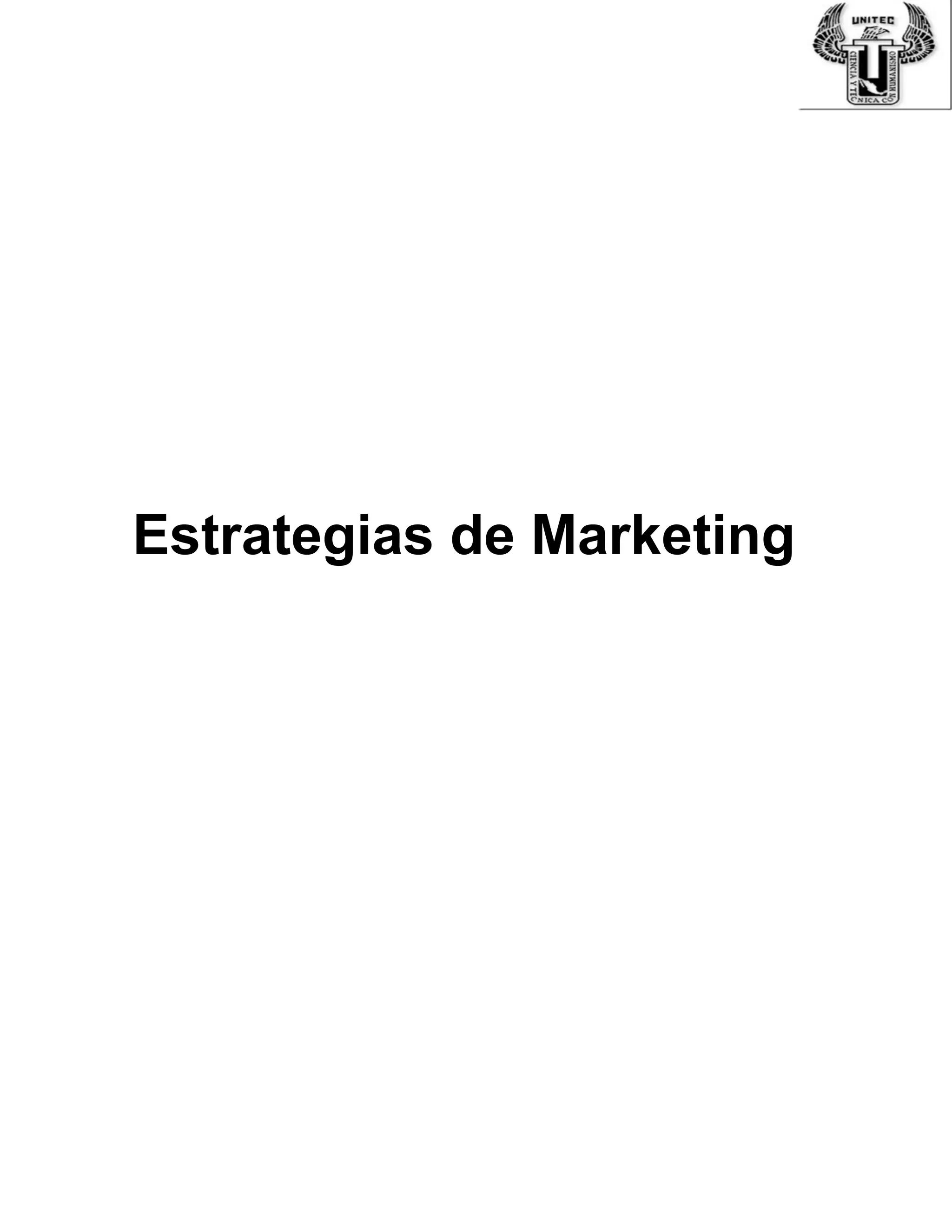 Estrategias de Marketing
 