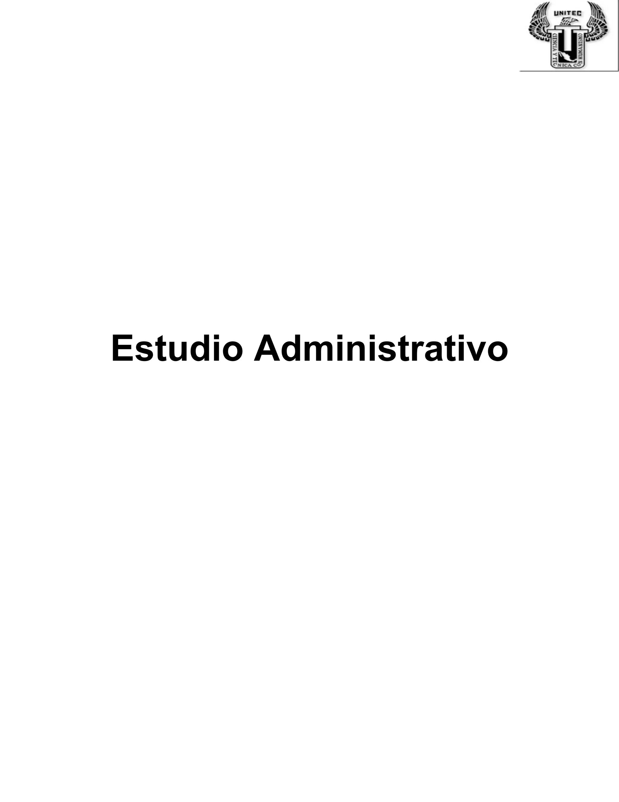 Estudio Administrativo
 