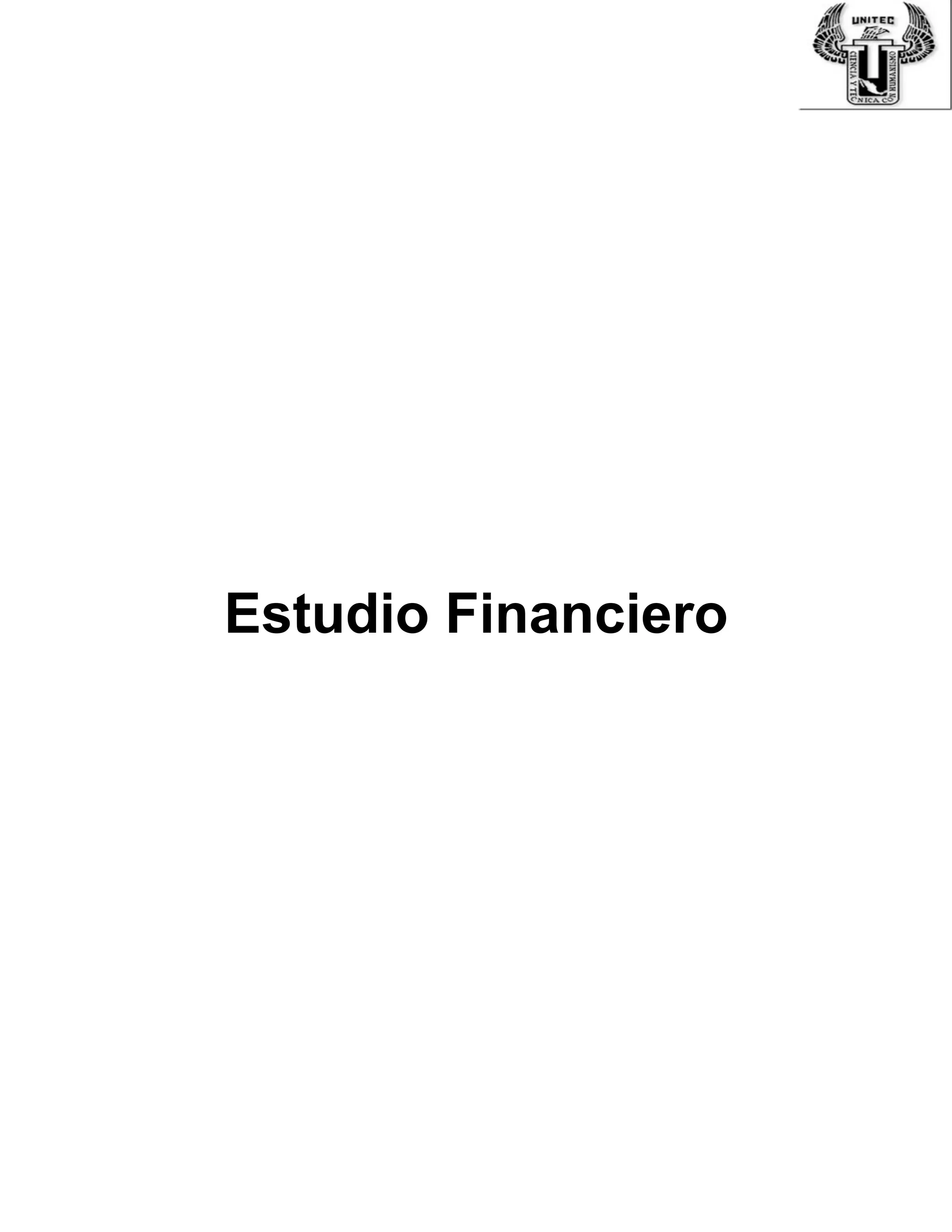 Estudio Financiero
 