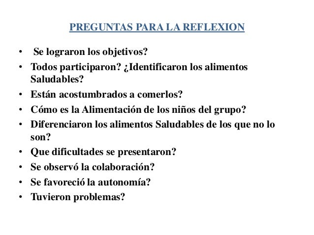 Preguntas de alimentacion saludable Preguntas de alimentacion saludable