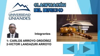 Integrantes
1- CARLOS ARROYO ORDÓÑEZ
2-VICTOR LANDAZURI ARROYO
 