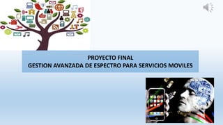 PROYECTO FINAL
GESTION AVANZADA DE ESPECTRO PARA SERVICIOS MOVILES
 