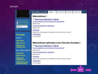 Ejemplo
MENU
 