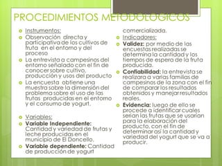 PROCEDIMIENTOS METODOLOGICOS
 