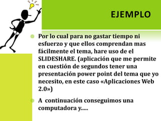 DESVENTAJASNo admite animaciones. Son estáticas. Algunas veces la incompatibilidad de los formatos produce algunas alteraciones en las presentaciones luego de «subirla» en Slideshare. 	VS	