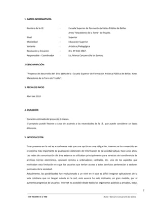 Proyecto final del sitio web esfap