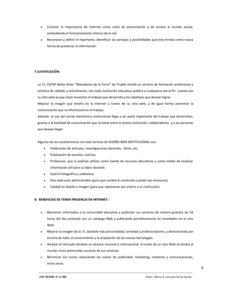 Proyecto final del sitio web esfap