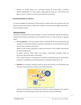 Proyecto final del sitio web esfap