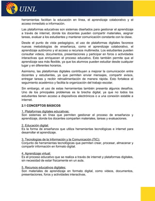 PROYECTO FINAL DEM INVEST.“El impacto del uso de plataformas digitales ...