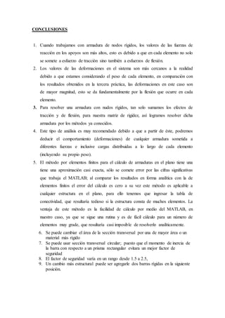 CALCULO DE LOS ESFUERZOS Y REACCIONES EN CADA ZONA DE UNA ESTRUCTURA ...