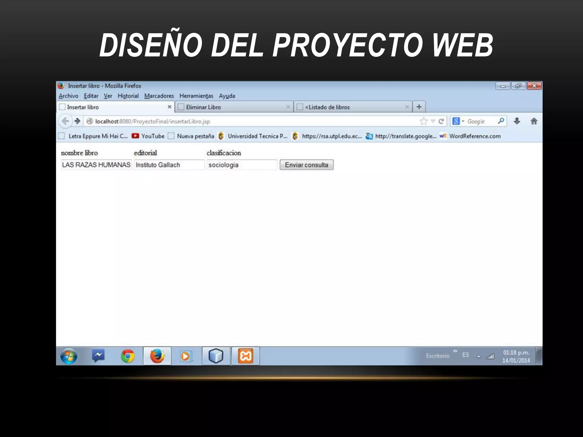 DISEÑO DEL PROYECTO WEB

 