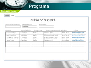 Programa
Company name
 