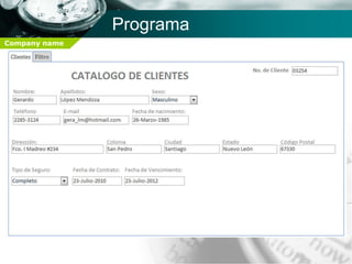 Programa
Company name
 
