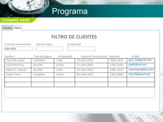 Programa
Company name
 