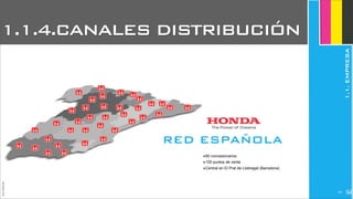 JoanEstornell
RED ESPAÑOLA
‣60 concesionarios
‣100 puntos de venta
‣Central en El Prat de Llobregat (Barcelona)
1.1.4.CANALES DISTRIBUCIÓN
1.1.EMPRESA
2197
 