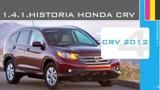 JoanEstornell
4CRV 2012
JoanEstornell
254
1.4.1.HISTORIA HONDA CRV
1.4.PRODUCTO
 