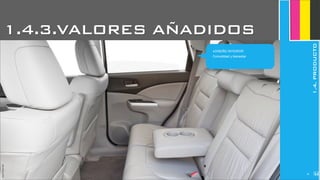 JoanEstornell
‣DISEÑO INTERIOR
Comodidad y bienestar
JoanEstornell
261
1.4.3.VALORES AÑADIDOS
1.4.PRODUCTO
 