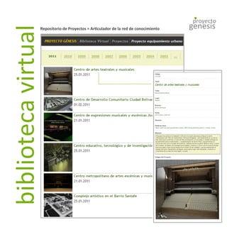 Proyecto genesis | PDF