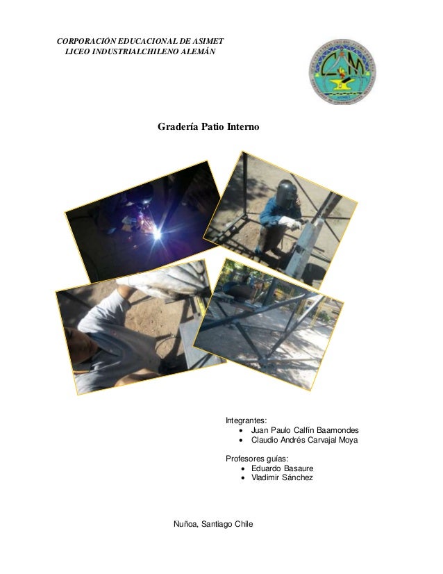 Proyecto graderías patio interno