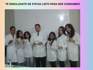 TÉ ENDULZANTE DE STEVIA LISTO PARA SER CONSUMIDO

 