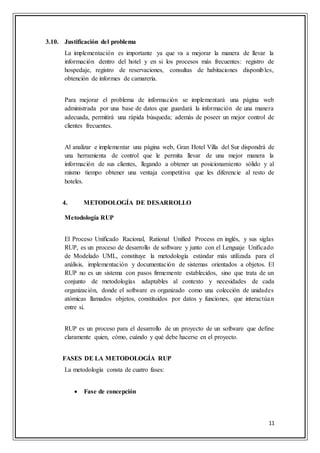 Proyecto hotel villa del sur Cañete