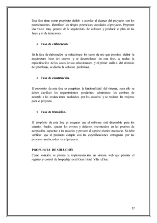 Proyecto hotel villa del sur Cañete