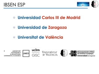 IBSEN ESP
Universidad Carlos III de Madrid
Universidad de Zaragoza
Universitat de València
 