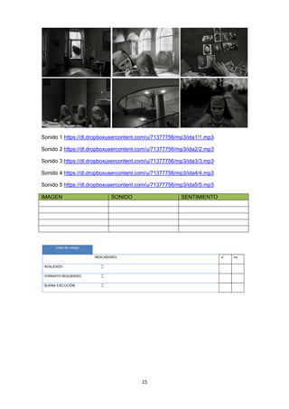 15
Sonido 1 https://dl.dropboxusercontent.com/u/71377756/mp3/ida1/1.mp3
Sonido 2 https://dl.dropboxusercontent.com/u/71377756/mp3/ida2/2.mp3
Sonido 3 https://dl.dropboxusercontent.com/u/71377756/mp3/ida3/3.mp3
Sonido 4 https://dl.dropboxusercontent.com/u/71377756/mp3/ida4/4.mp3
Sonido 5 https://dl.dropboxusercontent.com/u/71377756/mp3/ida5/5.mp3
IMAGEN SONIDO SENTIMIENTO
 