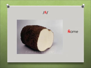 /ñ/




      Ñame
 