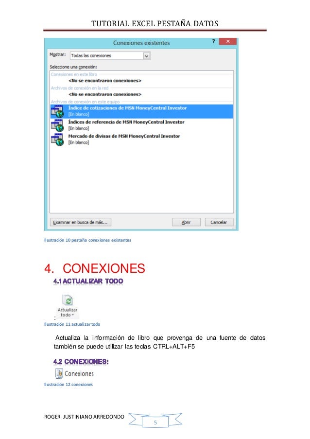 TUTORIAL PESTAÑA DATOS EXCEL