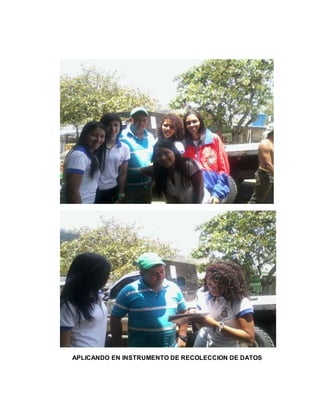 APLICANDO EN INSTRUMENTO DE RECOLECCION DE DATOS
 