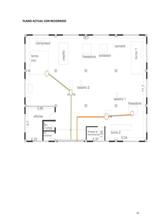 43
PLANO ACTUAL CON RECORRIDO
 