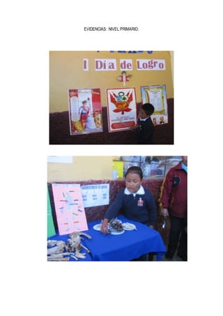 EVIDENCIAS: NIVEL PRIMARIO.
 