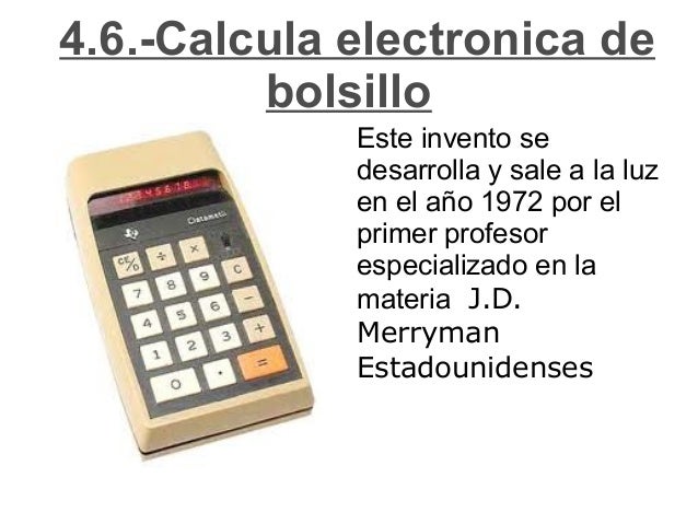 En Que Año Se Invento La Calculadora Cientifica