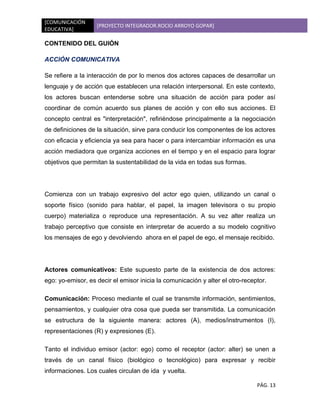 Proyecto integrador comunicacion