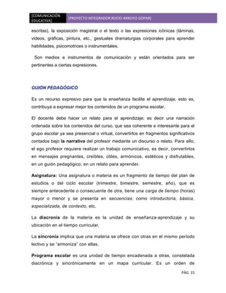 Proyecto integrador comunicacion