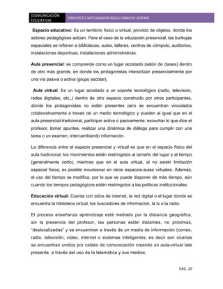 Proyecto integrador comunicacion